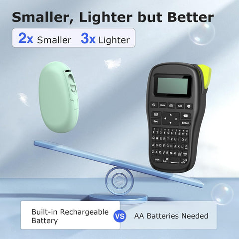 SUPVAN E10 Bluetooth Label Maker Machine with Tape, Green