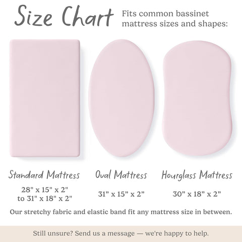 Sorrel + Fern Baby Bassinet Sheets 2-Pack for BassiNest (Unicorn Blossom)