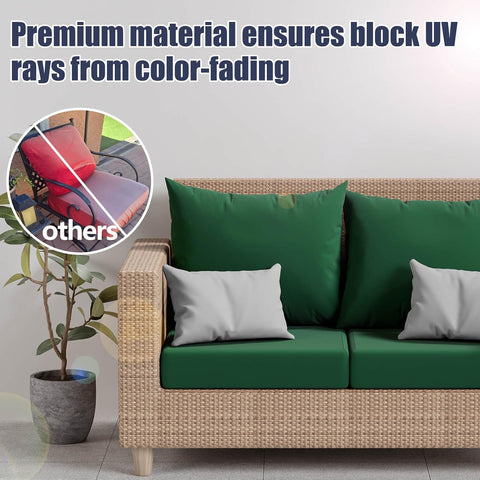 8Pcs Outdoor Cushion Covers, Stretch Patio Furniture Couch Chair Slipcovers