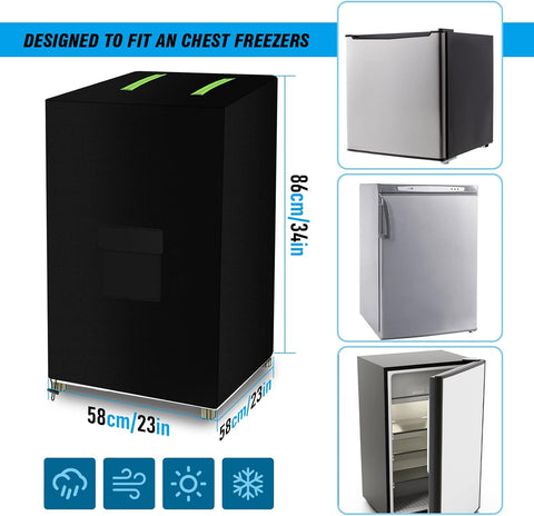 Mini Chest Freezer Cover, Freezer Protector for 3.5 Cubic Feet