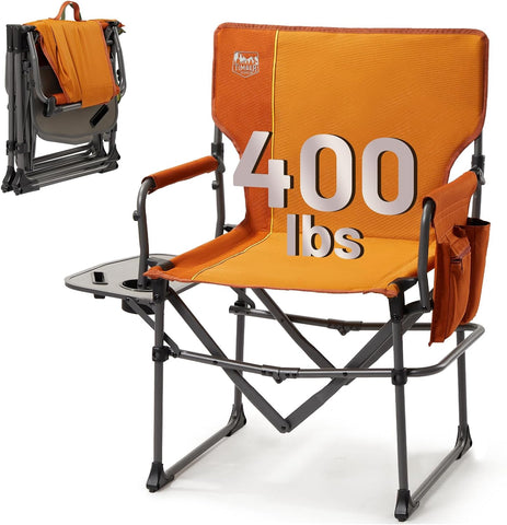 TIMBER RIDGE 400lbs Heavy Duty Camping Chair Portable Directors Chair