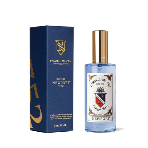 Caswell-Massey Newport Cologne Spray, Scents of Sandalwood, Cedar & Citrus, Fragrance For Men, Made In The USA, 3 Oz