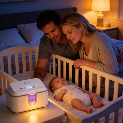 Wipe Warmer with UV Sanitizer, Large Capacity for Baby & Adult Wipes, White