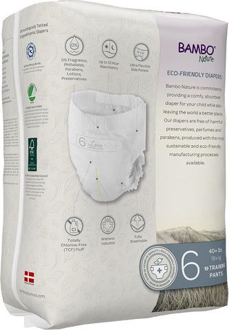 Bambo Nature Premium Training Pants (SIZES 4 TO 6 AVAILABLE), Size 6, 57 Count