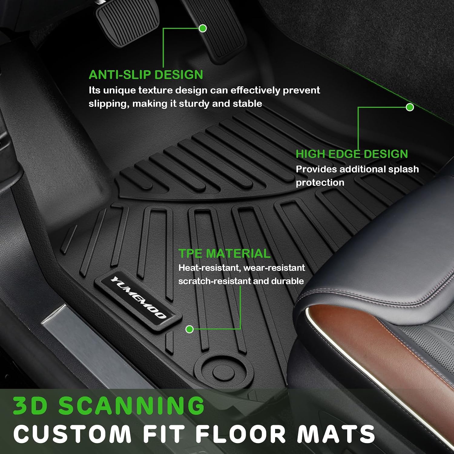 Floor Mats for 2011-2016 Hyundai Elantra(No GT or Touring Models)