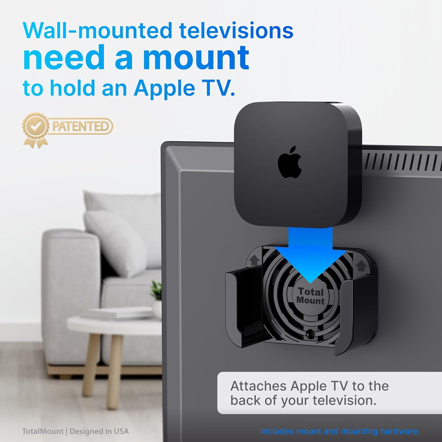 TotalMount for Apple TV – Fits All Models, Heat Management, Premium Quality