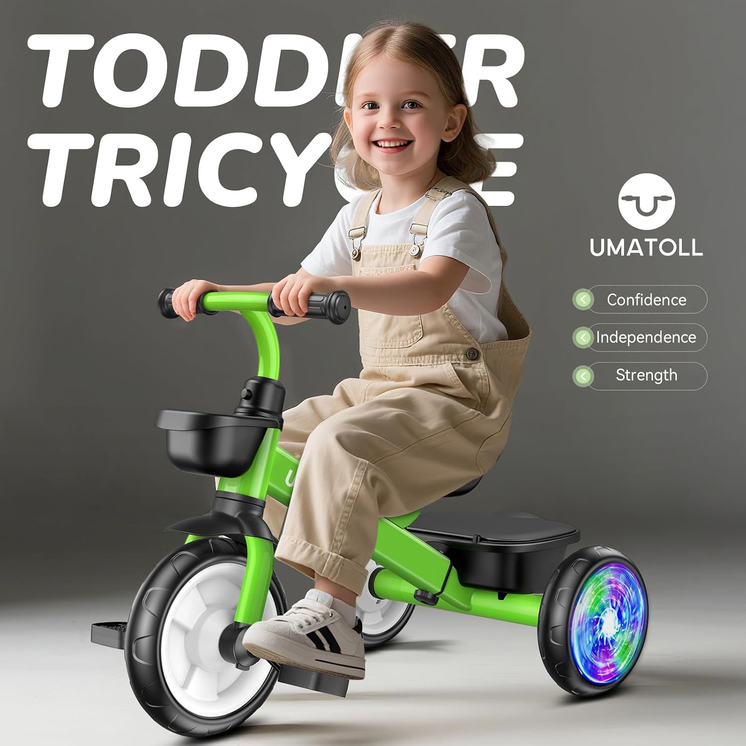 Umatoll Tricycle for Toddlers 2-5 Year Old, Birthday Gift for Boy Girl 2-4