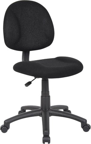 Boss Black Deluxe Posture Chair, Model Number: 217EBONY