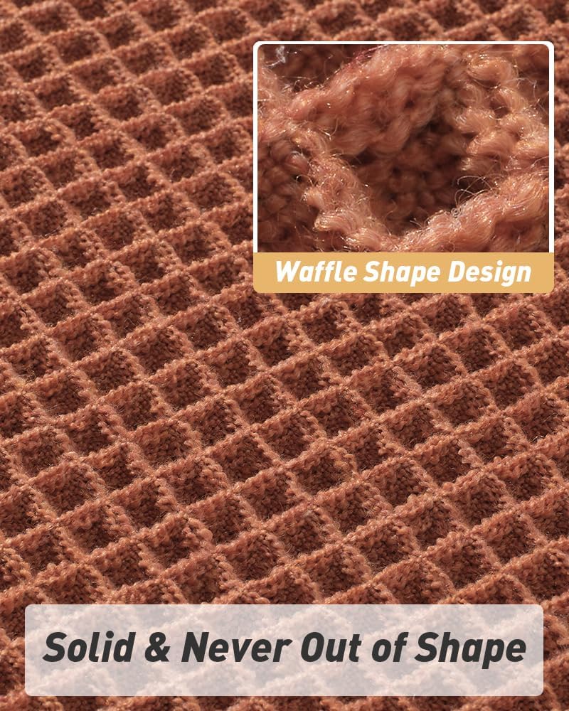 Upgraded Waffle Bath Mat Runner Absorbent Non Slip Bathroom Mat, 2' x 5'