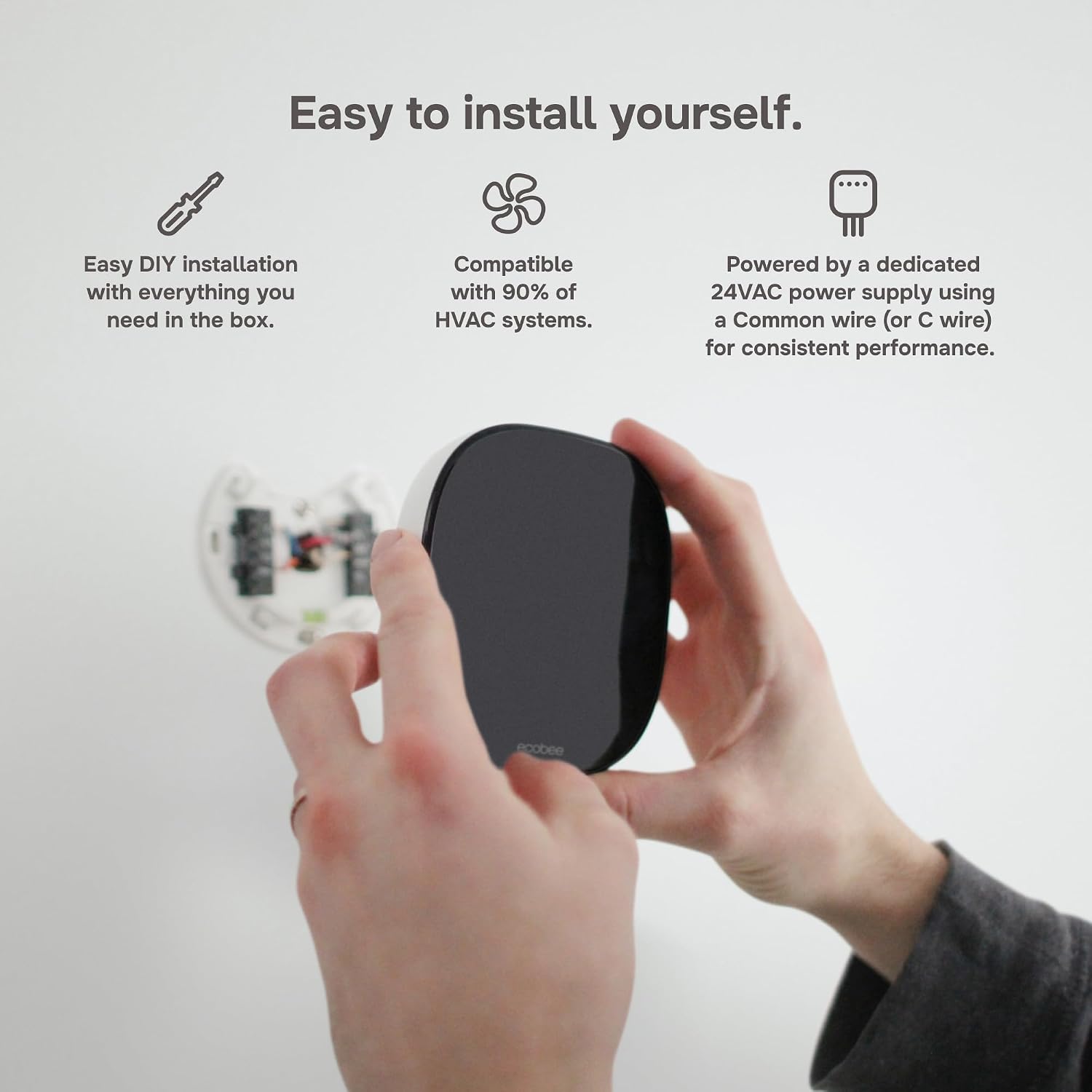ecobee Smart Thermostat Enhanced, Programmable Wifi Thermostat