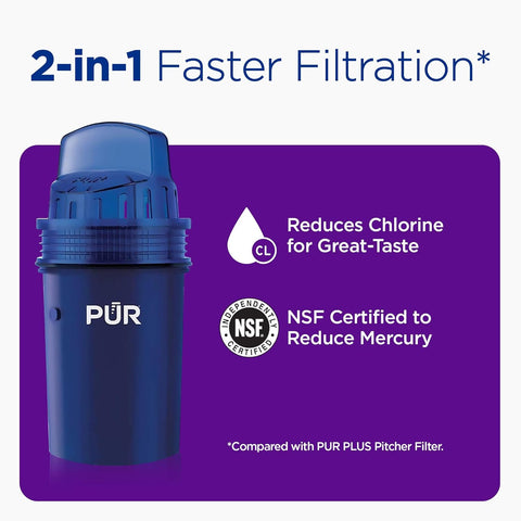 PUR Water Pitcher & Dispenser Replacement Filter 4-Pack