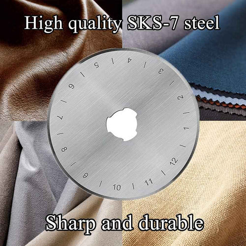 HEADLEY TOOLS 45mm Rotary Cutter Blades 10 Pack Fits Olfa, Fiskars, Replacement Rotary Blade for Arts Crafts Quilting Scrapbooking Sewing, Sharp and Durable