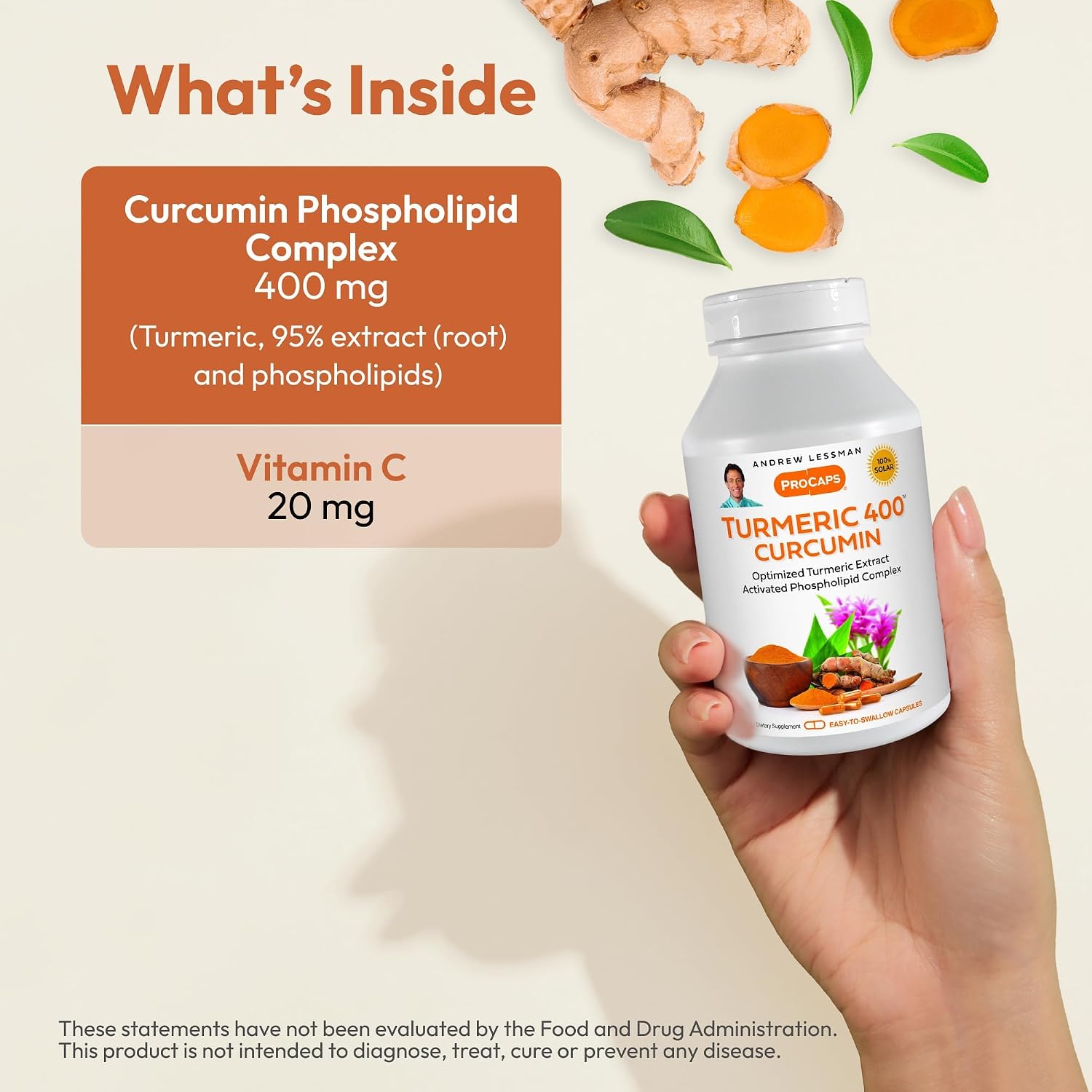 ANDREW LESSMAN Turmeric 400 mg 240 Capsules