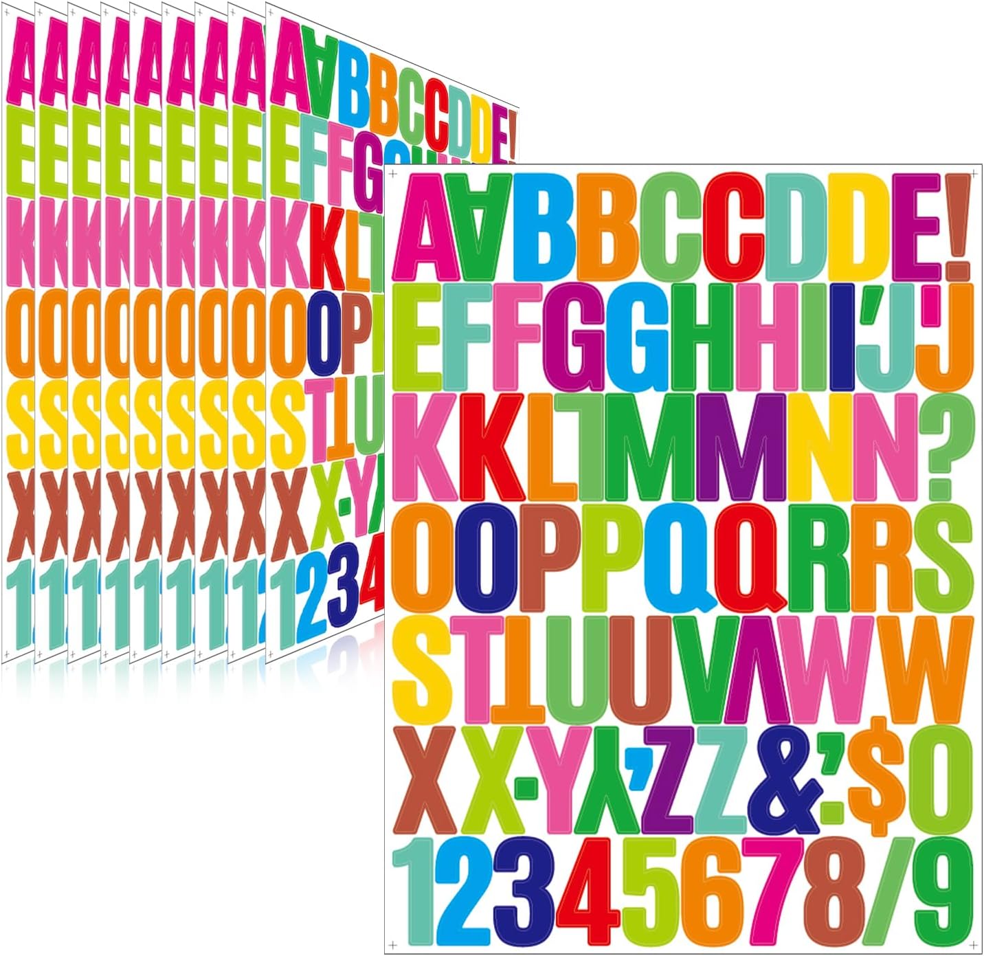 Letter Stickers,Mailbox Numbers,1.5 Inch Waterproof Vinyl Alphabet