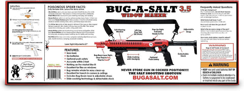 BUG-A-SALT Widow Maker 3.5 w/Bug-Beam, Grip Handle, & Adjustable Stock