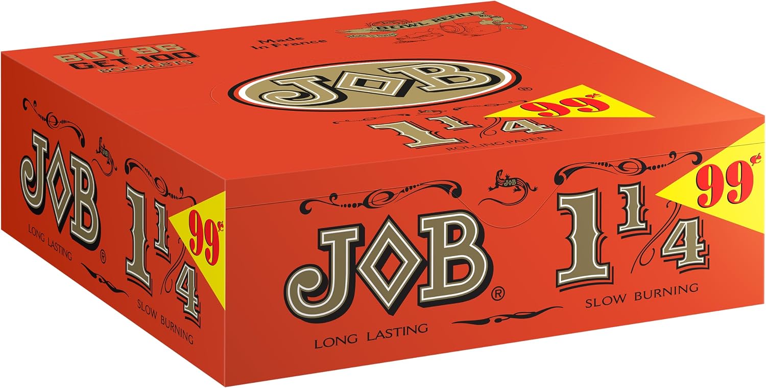 Job 1 1/4 Orange Cigarette Rolling Papers 78mm - 100 Count