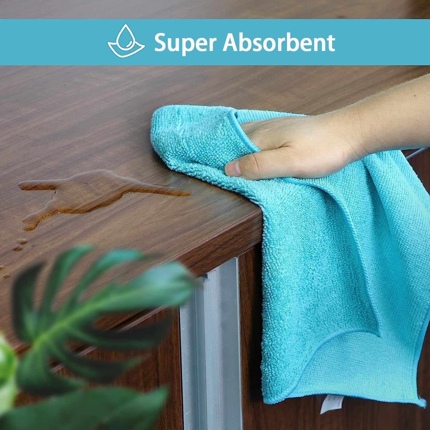 HOMEXCEL 12PK Microfiber Cleaning Cloth, Cleaning Rag for Home, 11.5x11.5in