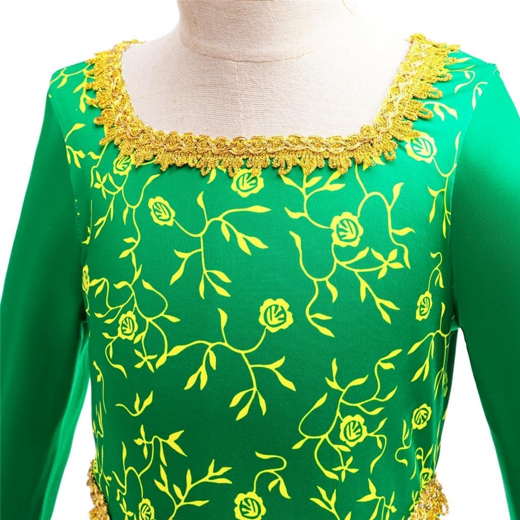 Dressy Daisy Toddler Little Girls Princess Ogre Halloween Costume Birthday Party Dress Up Green Gown