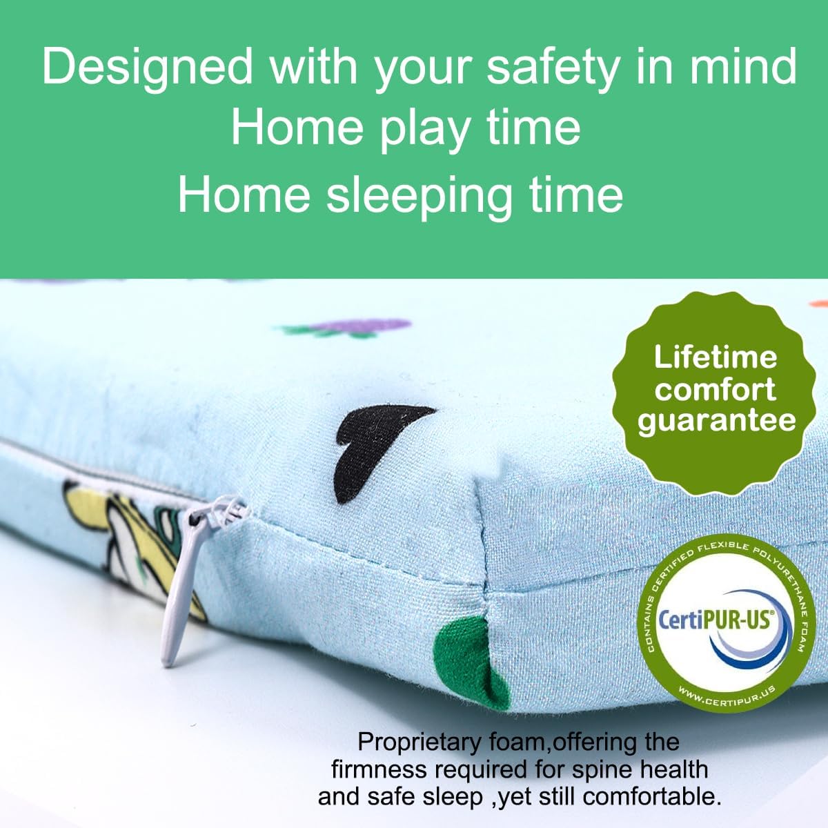 Pack and Play Mattress 38" x 26" Premium Foam Breathable Comfort