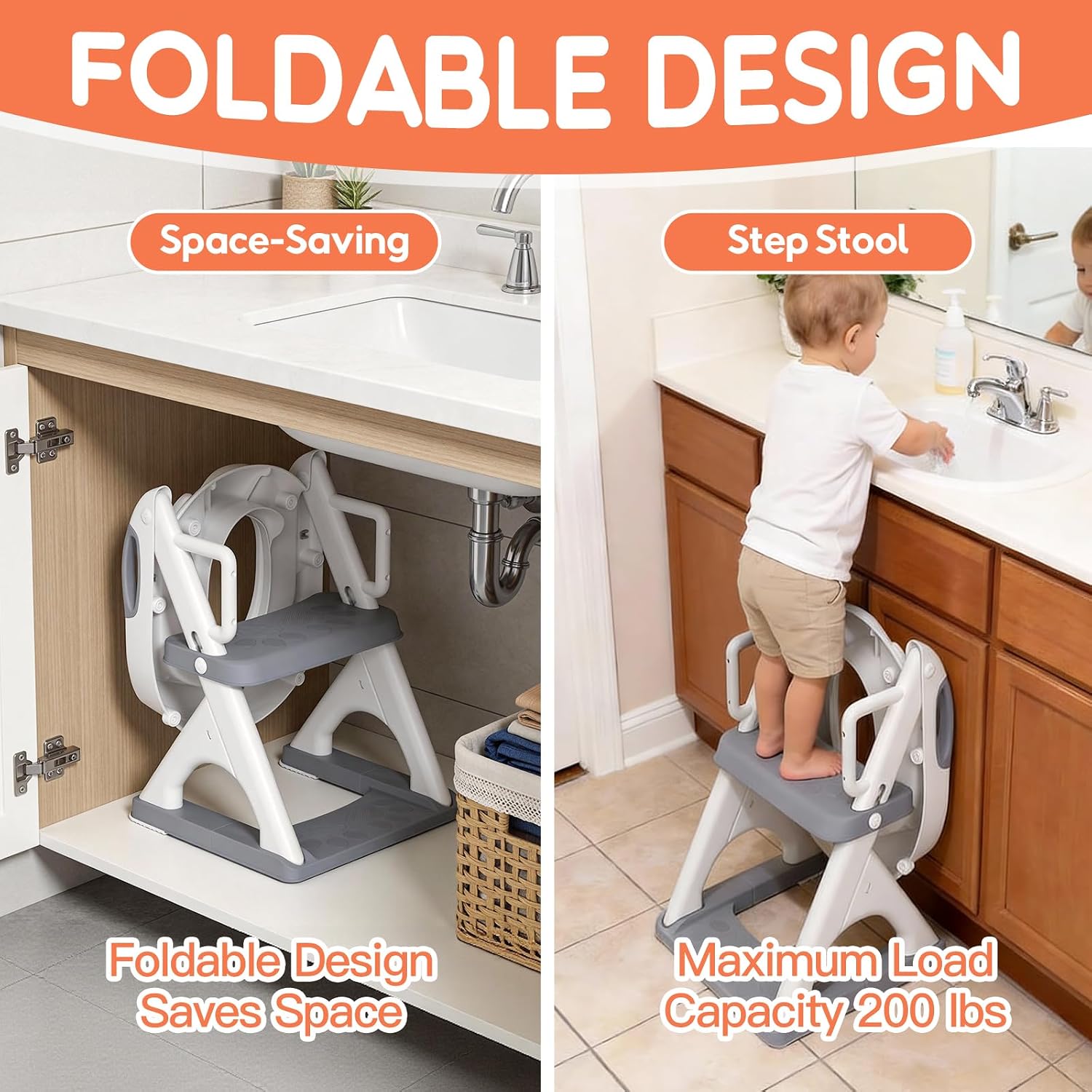 Upgraded Safety Armrests for 2-in-1 Potty Training Toilet seat for Toddlers