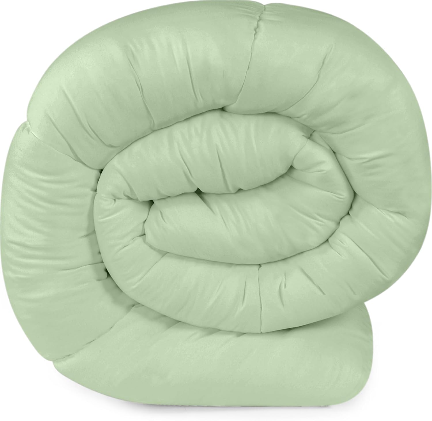 Utopia Bedding Comforter Duvet Insert, Quilted Comforter with Corner Tabs, Box Stitched Down Alternative Comforters (Sage Green, King UK)
