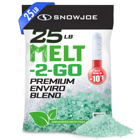 Snow Joe Ice & Snow Melt for Driveway, Concrete & Sidewalk, Melt-2-Go, 25-Pound Bag, Boxed