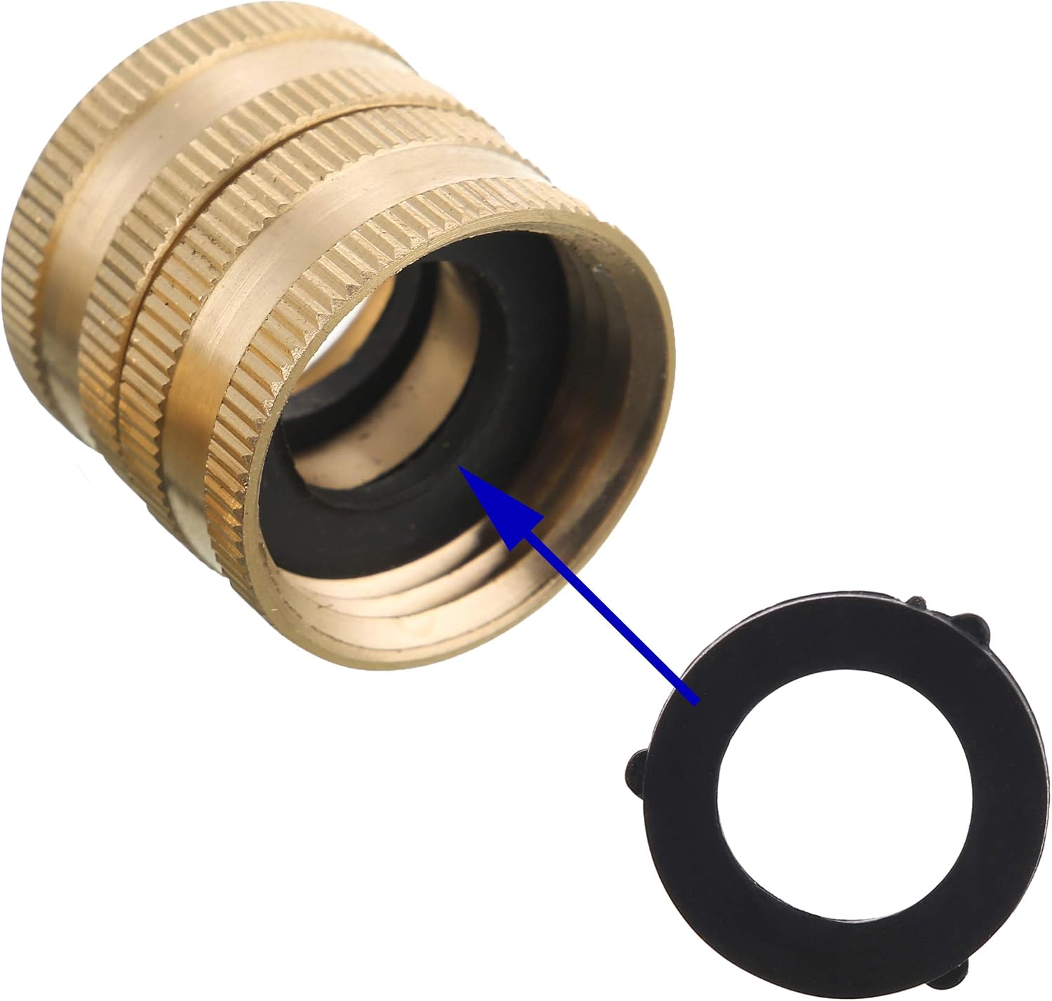 M MINGLE Garden Hose Adapter 3/4”, Male to Male, Female to Female, 4-Pack