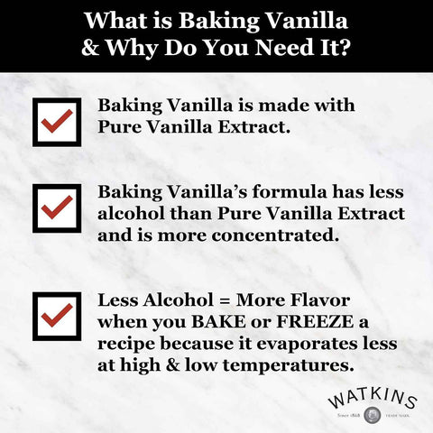 Watkins All Natural Original Gourmet Baking Vanilla, 32 fl. oz. Economy Sized Bottle, 1 Count (21901)