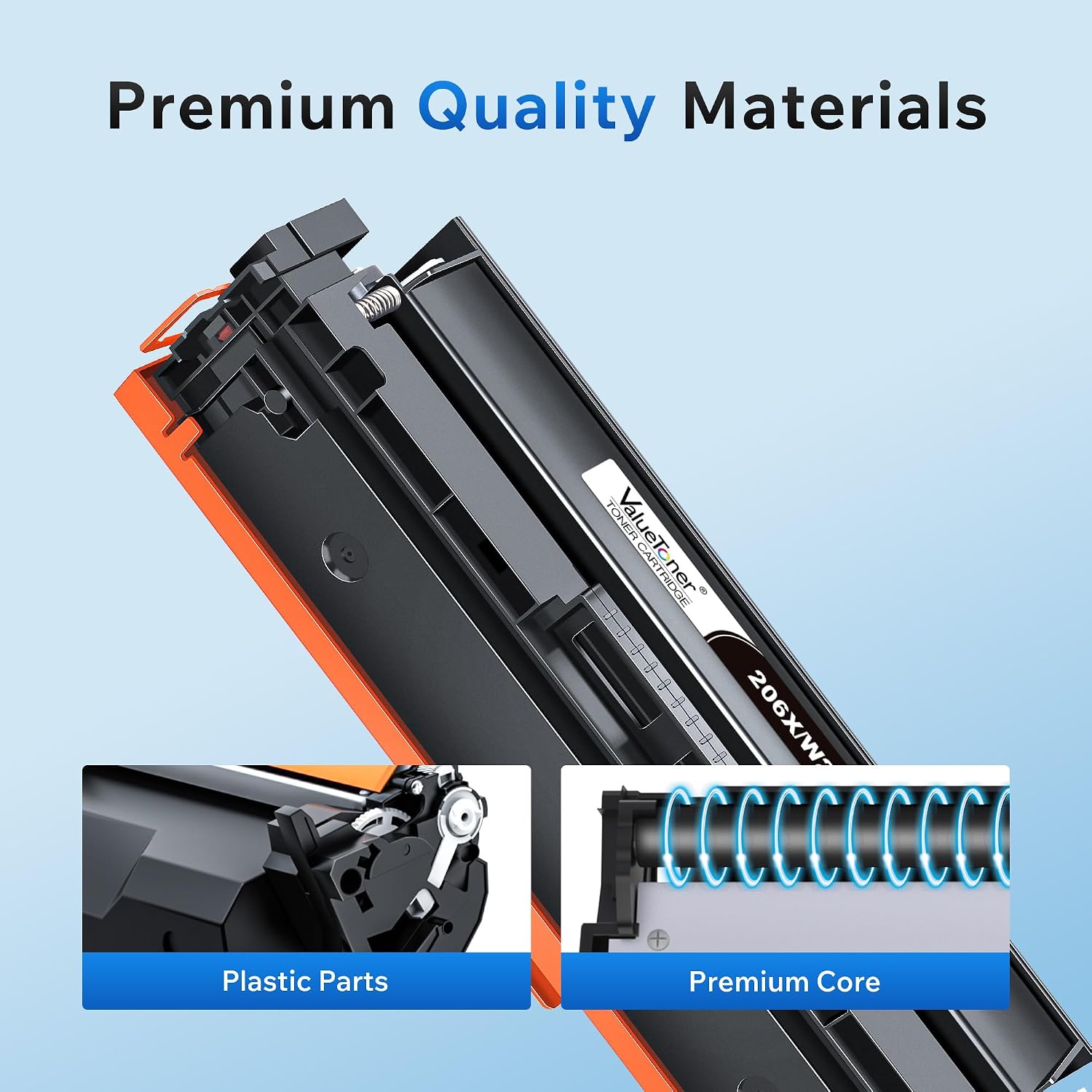206X Toner Cartridge 4 Pack Replacement for HP 206X 206A M283fdw High Yield