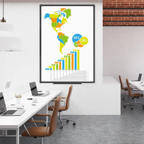 JILoffice Magnetic Whiteboard/White Board, Dry Erase Board 48 x 36 Inch