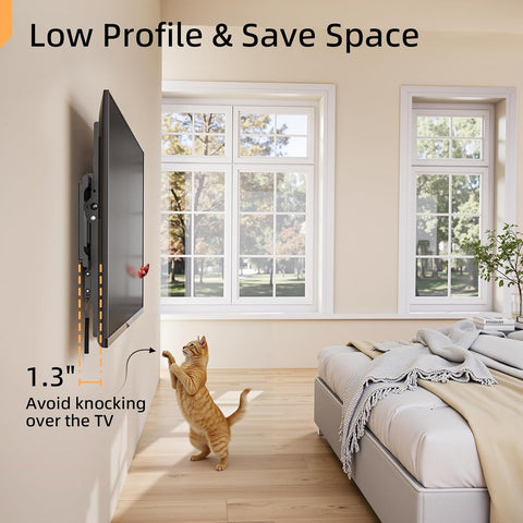 IWORKBOARD Tilting Low Profile TV Wall Mount Bracket for 85 75 65+ 55+ TVs