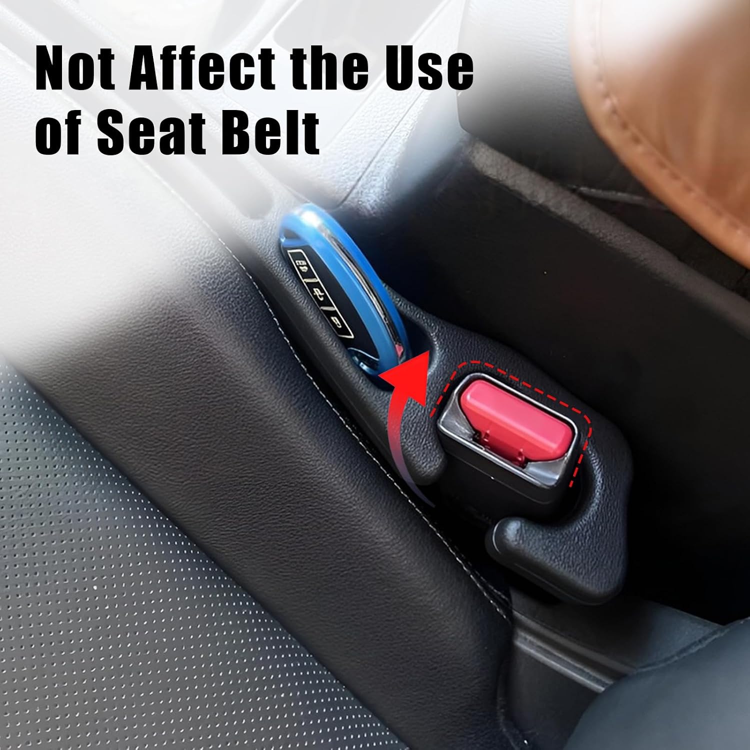 Car Seat Gap Filler Organizer 2 PCS Black Universal Seat Gap Plug Blocker Anti-Drop Console Catcher Phone Keys Storage for Car Truck SUV Auto Accessories Style1