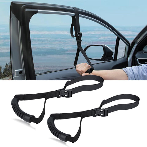 KOUNATSURI Car Door Handle for Elderly Car Assist Support Handle Multifunction Car Door Latch Bar for Seniors and Handicapped(Black)