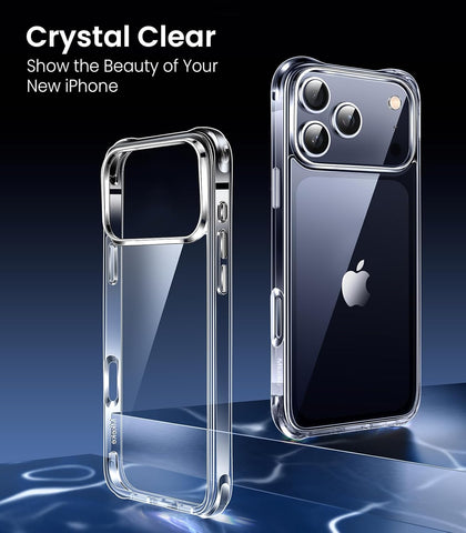 Mkeke for iPhone 17 Pro Max Case Clear [Not Yellowing]