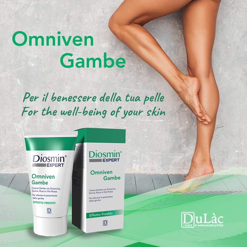 Dulàc - Varicose Veins Treatment for Legs, Cream for Circulation, Cooling Effect Diosmin and Horse Chestnut Cream for Leg Swelling Relief - Relaxing Leg Cream