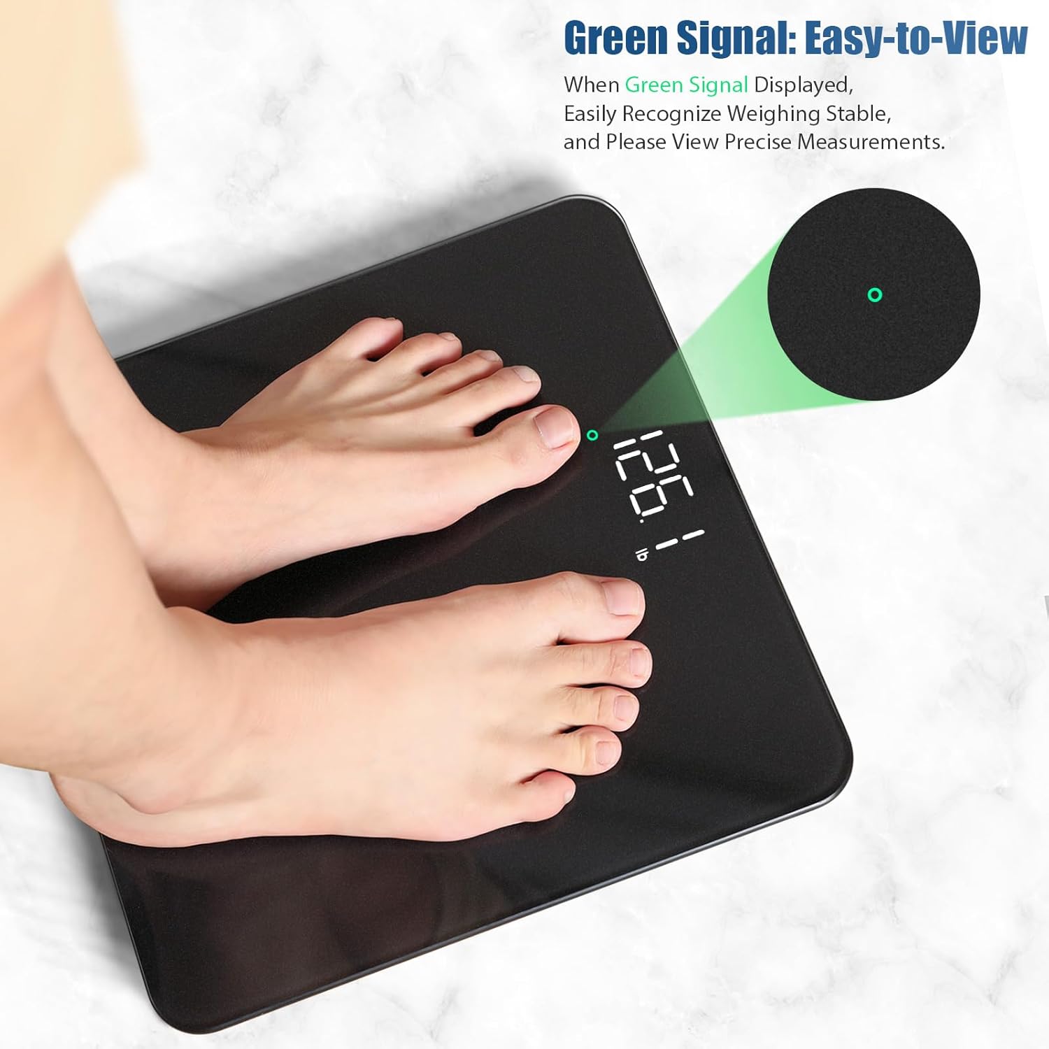Vitafit Bathroom Scale for Body Weight Accuracy 0.1lb, Weight Scale 400lb