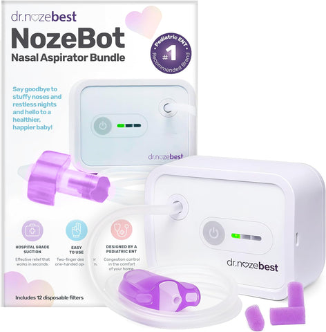 Dr. Noze Best NozeBot Electric Baby Nasal Aspirator