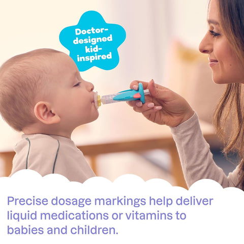 Playhouse MD Baby & Kids Medicine Dispenser, Pacifier Syringe, Rocket