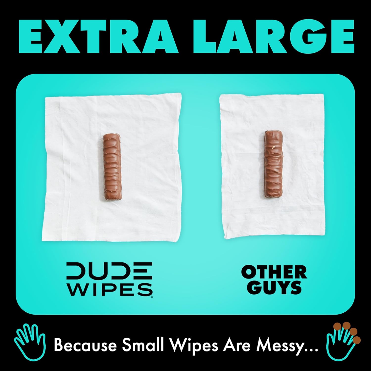 DUDE Wipes Mint Chill Adult Flushable Wet Wipes, Refreshing, 144 Count