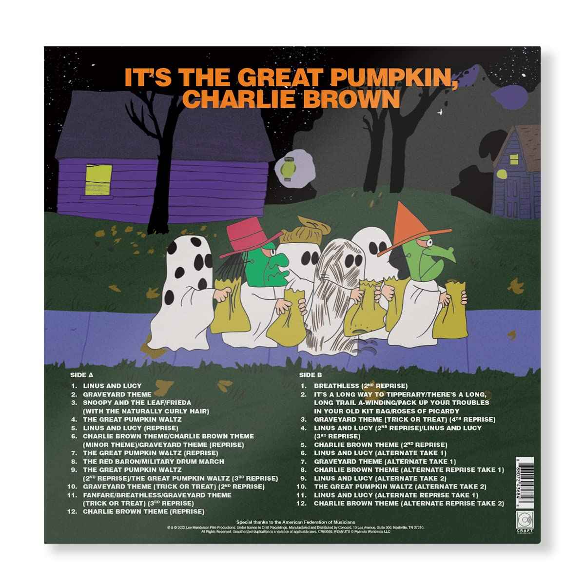 It's The Great Pumpkin, Charlie Brown Original Soundtrack Recording 45 RPM