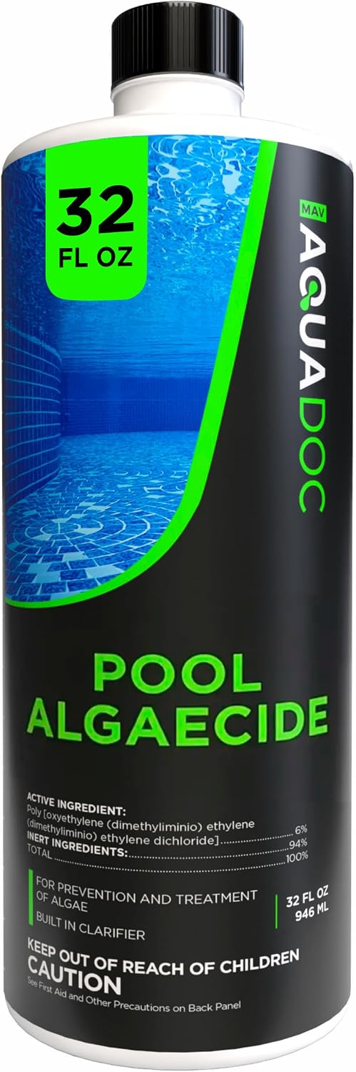 AquaDoc Liquid Algaecide for Swimming Pools 32 oz - Up to 2,500 Gallons