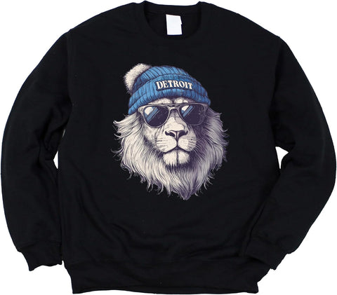 Olive Loves Apple Detroit Football Sports Sweatshirt for Men Women Youth and Toddler Boys and Girls