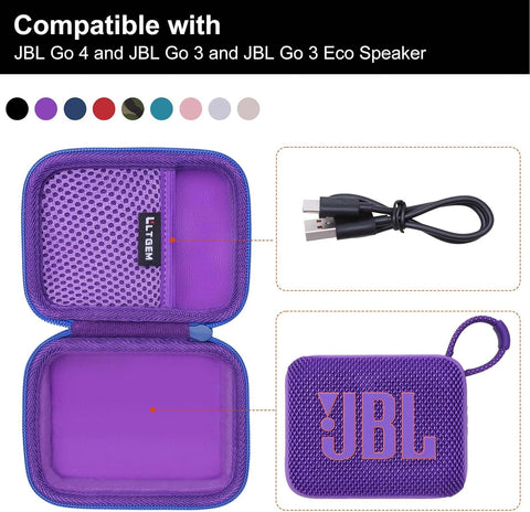 Case for JBL Go 4 /GO 5/Go 3 Ultra-Portable Waterproof Speaker Black