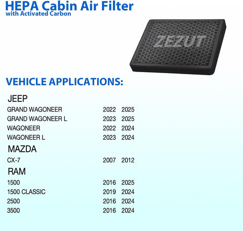 Cabin Air Filter with Activated Carbon Beads, CF11671