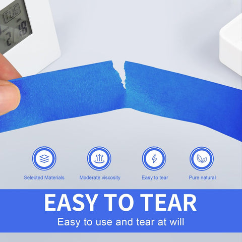 Painters Tape 2 Inch Wide, 8 Pack Blue Masking Tape for General Purpose Use, 2 Inches x 55 Yards x 8 Rolls, 440 Yards in Total