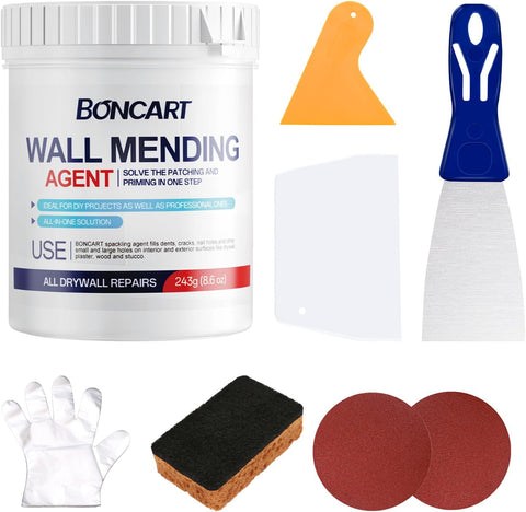 BONCART 8.6Oz Drywall Patch Repair Kit – Professional All-in-1 Tool Set