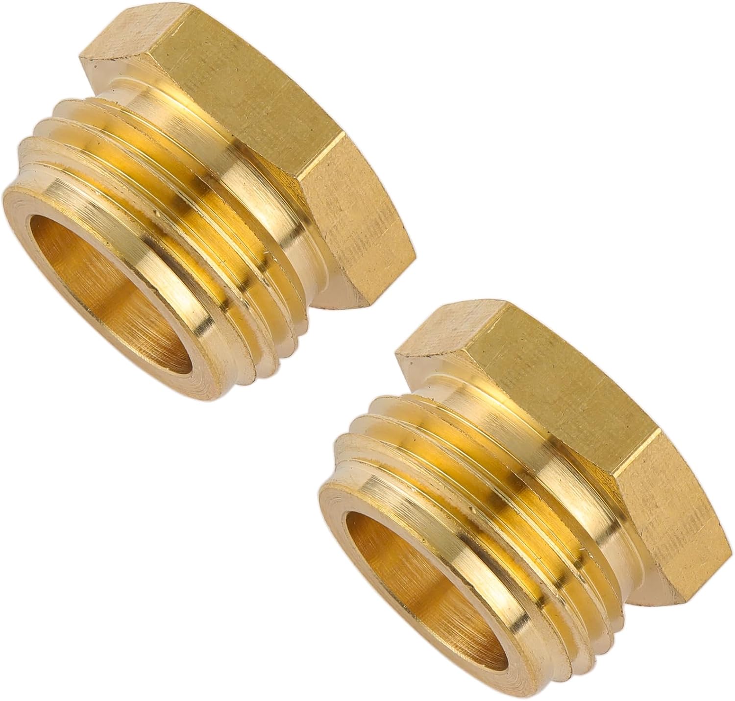 Garden Hose Adapter, 3/4" GHT Male to 1/2" NPT Female Connector