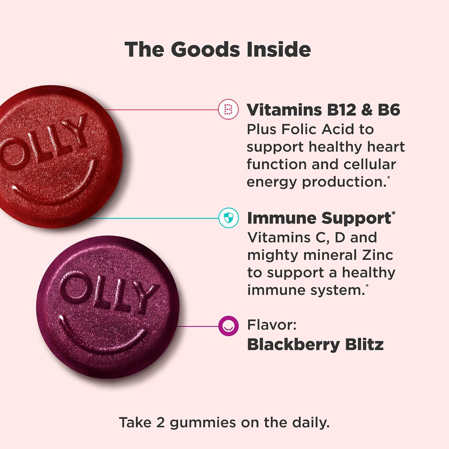 OLLY Men's Multivitamin Gummy, Supports Overall Wellness,* - 90 Count