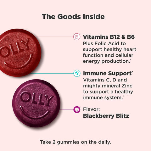 OLLY Men's Multivitamin Gummy, Supports Overall Wellness,* - 90 Count