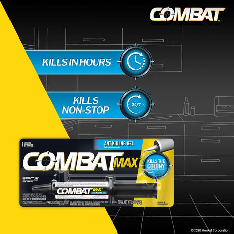 Combat Ant Killing Gel, Indoor and Outdoor Use, 27 Gram, Fast-Acting